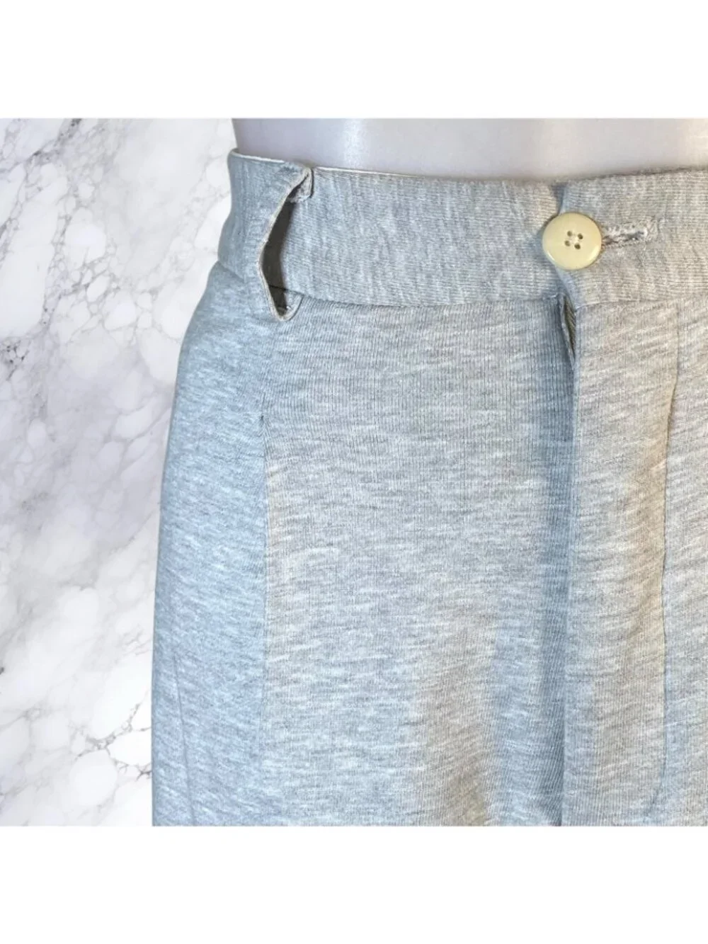 Helsa Organic Blend Enzyme Trousers in Heather Grey - Picture 8 of 11